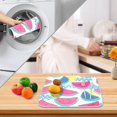 thumbnail image 6 of Heart Raspberry Flower Drying Dish Mat Quick Drying Absorbent Soft Durable for Kitchen 16" x 18", 6 of 10