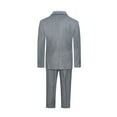 thumbnail image 4 of Boys Premium Medium Gray-Heather Grey 8 Piece Suit Set, 4 of 7