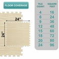 thumbnail image 6 of Sorbus 96 Sq. Ft. Wood Grain Foam Floor Tiles 3/8-Inch Interlocking Mats w/Borders (24 tiles), 6 of 6