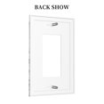 thumbnail image 2 of KLL Yak Wall Plate,Gloss Finish,Standard Size 1 - 5" x 3", Polycarbonate Thermoplastic,Electric Receptacle Plug Covers, 2 of 6