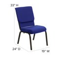 thumbnail image 3 of Bowery Hill Église Empilant Chaise d'Invité en Bleu Marine, 3 of 6