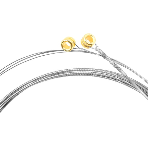 GOOHOCHY 6pcs Baritone Guitar Strings Electric Guitar Strings Silver Nickel Steel for Practice Beginners