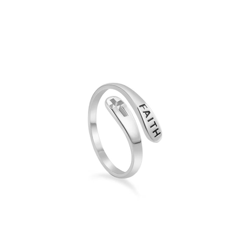 925 Sterling Silver Inspirational Jewelry Rings Adjustable Ring Personality Encouragement Gift for Teens Girls Women 