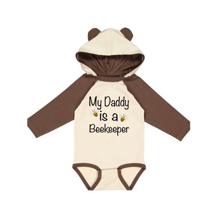 

Inktastic Beekeeping Daddy is a Beekeeper Gift Baby Boy or Baby Girl Long Sleeve Bodysuit