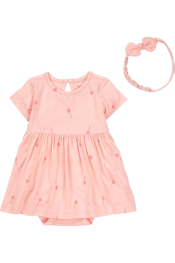 Baby Girl ComfySoft Dress Set, 2-Piece Sizes Preemie-6/9 Months