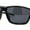 All Black, variant on Xloop Mens Sport Wrap Around Rectangular Plastic Sunglasses All Black