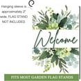 thumbnail image 3 of Welcome Flower Garden Flag 12x18 Inch Double Sided,Small Garden Yard Flag for Outside,Spring Garden Flag for Outdoor Decoration, 3 of 6