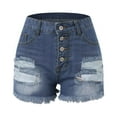 Cathalem Womens Jean Shorts for Summer Women's Stretchy Denim Jean