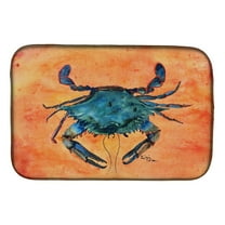 Carolines Treasures 8097DDM Crab Dish Drying Mat 14 x 21" multicolor