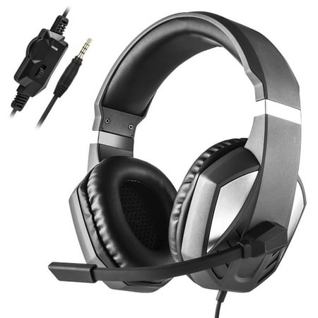 Gaming Headset for PS4 Xbox One, Gaming Headphones with Mic Stereo Surround Noise Reduction LED Lights Volume Control for Laptop, PC, Mac, iPad, Smartphones,