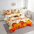thumbnail image 3 of Manfei Rustic Farmhouse Turkey 7-Piece Bedding Comforter Set,Western Thanksgiving Day King Bedding Sets,Autumn Fall Pumpkin Maples Bed Sheets For Adults,Ultra Soft Home Decor Reversible, 3 of 8