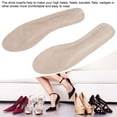 thumbnail image 6 of PULLIMORE 2 Pairs Pigskin Non-Slip High Heel Cushion Inserts Arch Support, Adhesive Shoe Insoles for Dress Shoes Flats Boots Sandals Relief Blister Callus Pain, 6 of 10