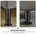 thumbnail image 3 of WHAMVOX  2 Pcs Sofa Legs Furniture Levelers Replacement Leveling Work Office Black, 3 of 8