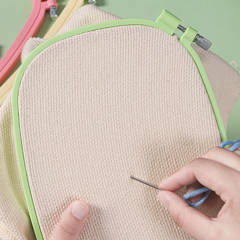 5 Pcs Square Embroidery Frames Candy Color Embroidery Hoop for Craft Enthusiasts