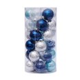 thumbnail image 1 of 30pcs Christmas Tree Hanging Balls Home Office Mall Tree Plastic Balls red white, 1 of 8