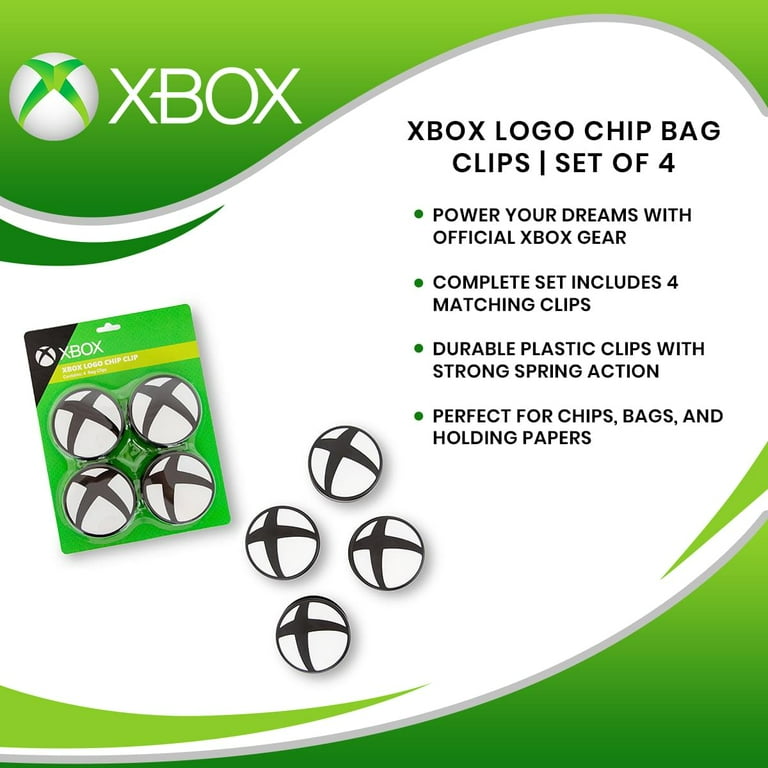 Xbox Logo Chip Bag Clips | Set of 4 - Walmart.com
