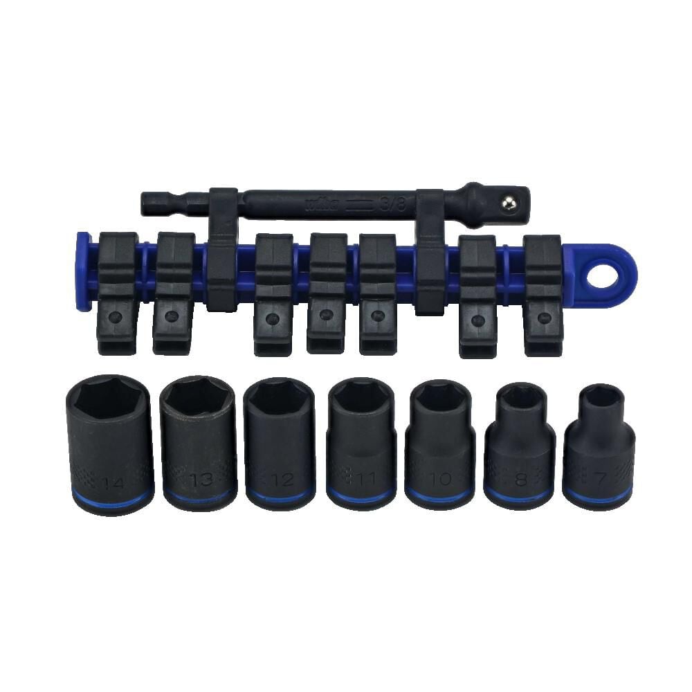 Wiha 3/8 Inch Drive Metric Impact Socket Set, 8 Pieces