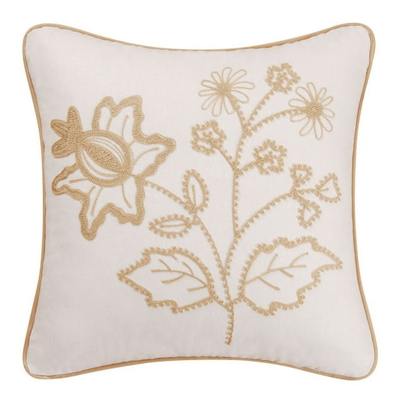 Harlow Chain Stitch Pillow, 18" x 18"