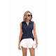thumbnail image 2 of Blusas Sin Mangas para Mujer - Camisetas Sin Mangas Informales de Verano con Cuello en V, Camisas Holgadas con Cuello Liso, Azul Marino, Talla M, 2 of 10