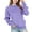 Purple#1, variant on IVEYRTF Girls Solid Color Pullover Sweatshirt Long Sleeve Pullover Casual Outerwear for Kids Youth Active Wear Soft Everyday Jacket for School Play(Gray#1,7 Years)