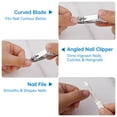 thumbnail image 2 of NiHome 14-In-1 Nail Care Set for Thick and Ingrown Nails for Men, Women, Seniors, Heavy-Duty Toenail Clipper Kit with Travel Case, Stainless Steel Trimmer, Dual Spring Cutter with Non-Slip Handle, 2 of 10