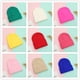 thumbnail image 5 of Gorro de punto para bebé de otoño e invierno, gorro de color caramelo para niños y niñas, gorro de lana rizado cálido de invierno, 5 of 5