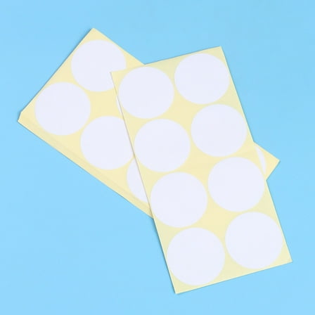 Masteelf Blank Stickers for Marking White Paper Labels Self Adhesive Very Sticky for Office School Home Use 15 Sheets