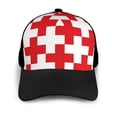 thumbnail image 3 of Yiaed Red Cross 1 Print Baseball Cap Dad Hat Polo Style Plain Blank Adjustable Size, 3 of 5