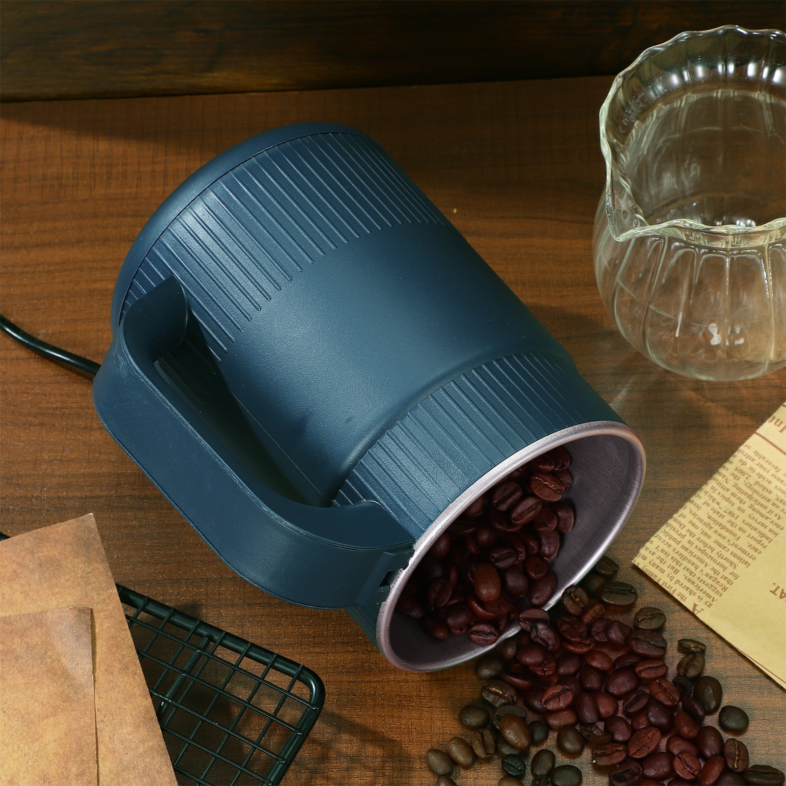Coffee Grinder Electric: Small Grinding Machine - 500ml Portable Spice Grinder - Kitchen Fine Powder Mixer for Coffee Nuts & Dry Food