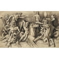 thumbnail image 3 of Anonymous 24x16 Black Modern Framed Museum Art Print Titled - Battle of the Sea Gods, 3 of 5