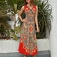 thumbnail image 2 of Vestido Largo Sin Mangas Para Mujer, Paisley Print Traje Informal Para Cumpleaños, Verano, 2 of 5