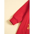thumbnail image 5 of Argulvti Infant Baby Boys Girls Christmas Jumpsuits Cotton Long Sleeve Round Neck Rompers, 5 of 9