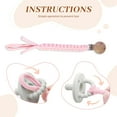 thumbnail image 2 of Handmade Baby Pacifier Clip for Boys and Girls, Viaky Braided Binky Clip for Babies 3 Pack, Pacifier Leash Modern Neutral Paci Clip Binkie Fastening Unisex for Newborn Infant Fits All Pacifier, 2 of 9