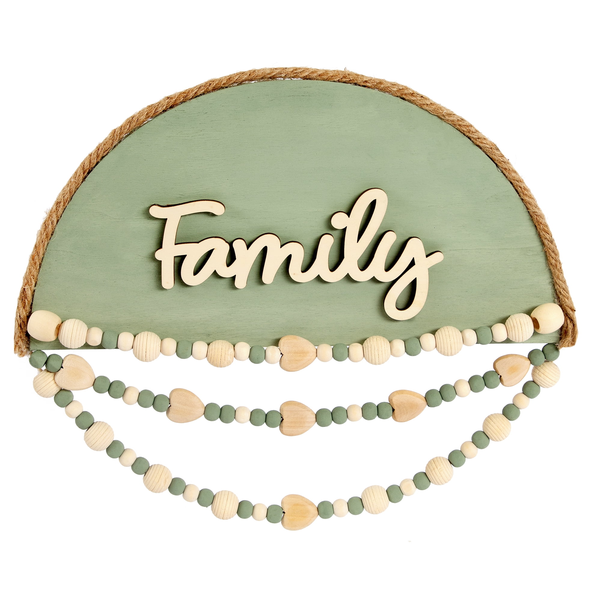 Hello Hobby 12" x 6" Half Circle Unfinished Wooden Craft Shape