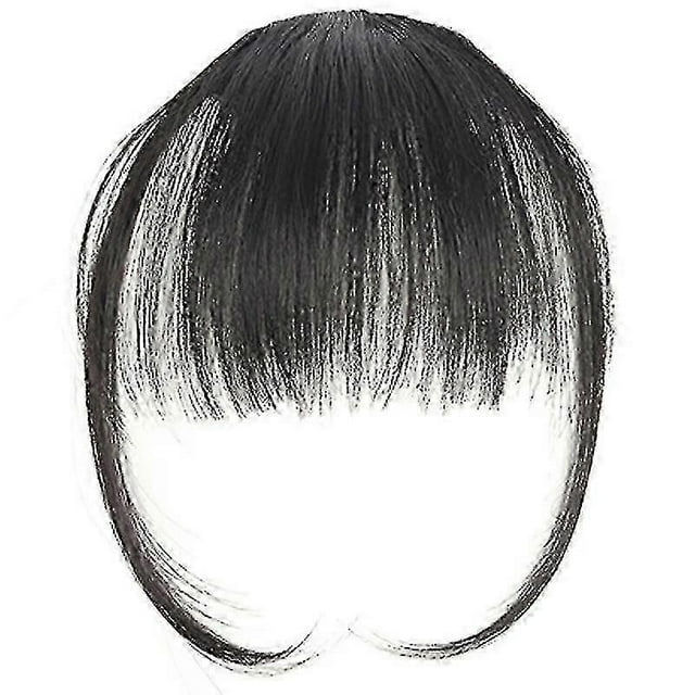 Thin Air Fringe Bangs Hair Clip On In Front Hairpiece Fake Hair Extensions