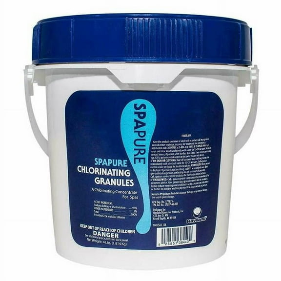 Haviland C002310-CS77C1 4 lbs Bucket Spa Pure Granular Chlorine