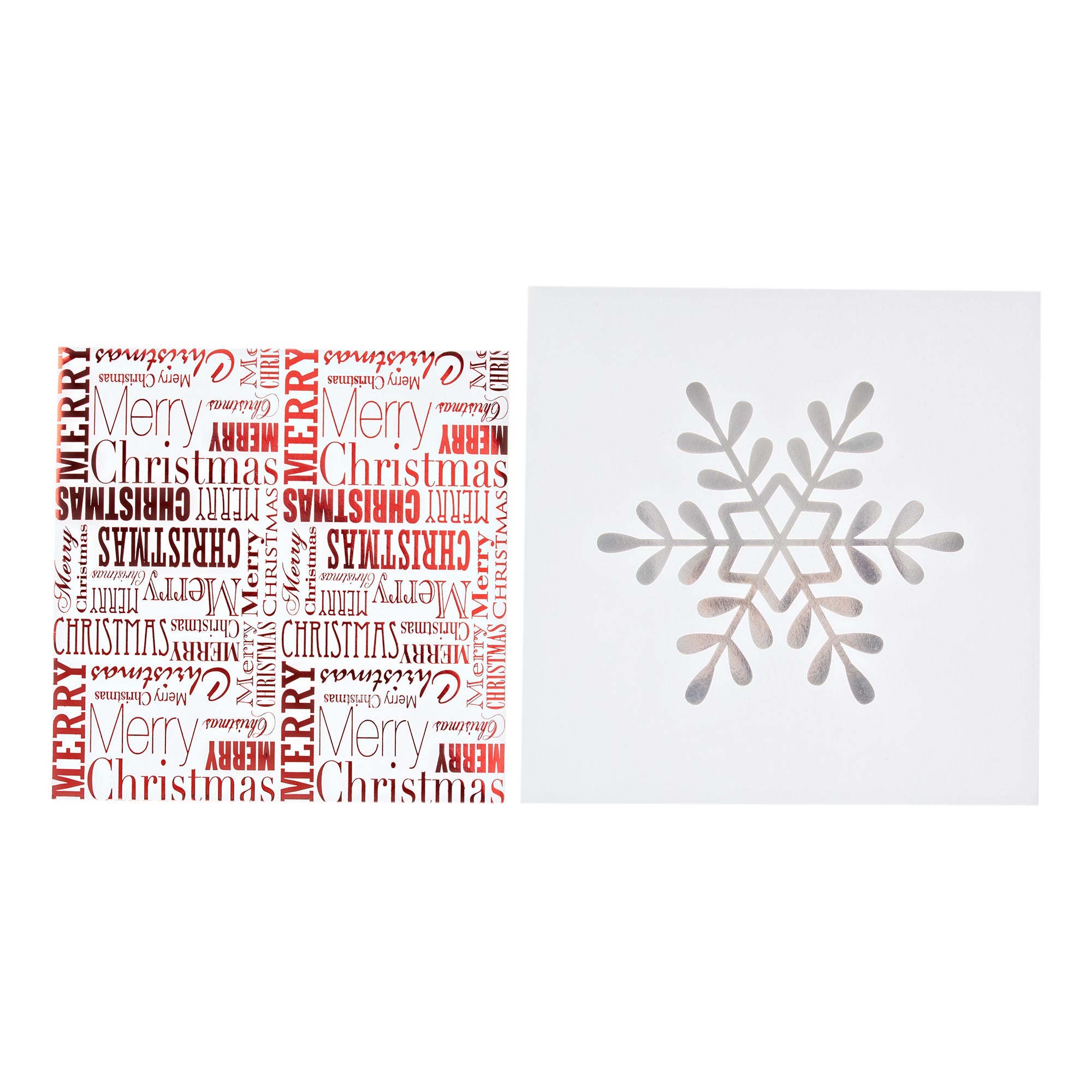 Holiday Time White Merry Christmas Square Boxes 4 Count - image 4 of 5
