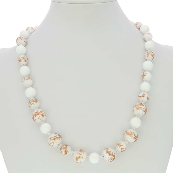 GlassOfVenice Murano Glass Starlight Necklace - White