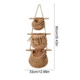 thumbnail image 3 of WEGFTDUOP Home Storage Products Hanging Fruit Baskets 3 Tier Door Storage Boxes Hand Woven Jute Wall Baskets For Decorating And Storing In Kitchen Living Room Bathroom Bedroom, 3 of 6