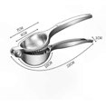 thumbnail image 2 of XXL Citrus Juicer for Oranges, Lemons & Limes - Ergonomic Manual Press with Stainless Steel Design, 2 of 5