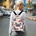 thumbnail image 7 of FORMRS Mini Backpack Purse for Women Travel Daypack Casual Shoulder Bag, Blue Butterflies, 7 of 7