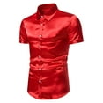 thumbnail image 2 of BOBOGOJP Chemise Classique à Manches Courtes pour Hommes Coupe Régulière avec Poche,RD1 S, 2 of 4