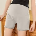 thumbnail image 5 of Ohufall Maternity Pajama Shorts for Women Summer Solid Color Casual Pregnancy Short Pants Comfy Breathable Elastic High Waist Belly Support Bottom Shorts, 5 of 5