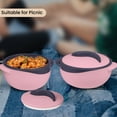thumbnail image 4 of Pinnacle Insulated Casserole Dish Set with Lid, 3-Piece Thermal Serving Bowls Pink, 4 of 10