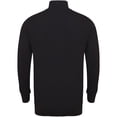 thumbnail image 2 of Henbury - Jersey de manga larga con cremallera 1/4 para hombre (Negro), 2 of 4