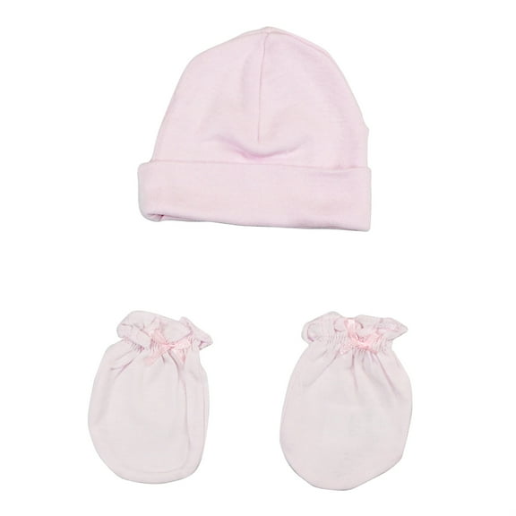 Bambini Girls' Cap and Mittens 2 Piece Set