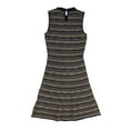 thumbnail image 2 of BAR III Womens Navy Printed Sleeveless Crew Neck Above The Knee Shift Dress  Size: L, 2 of 2