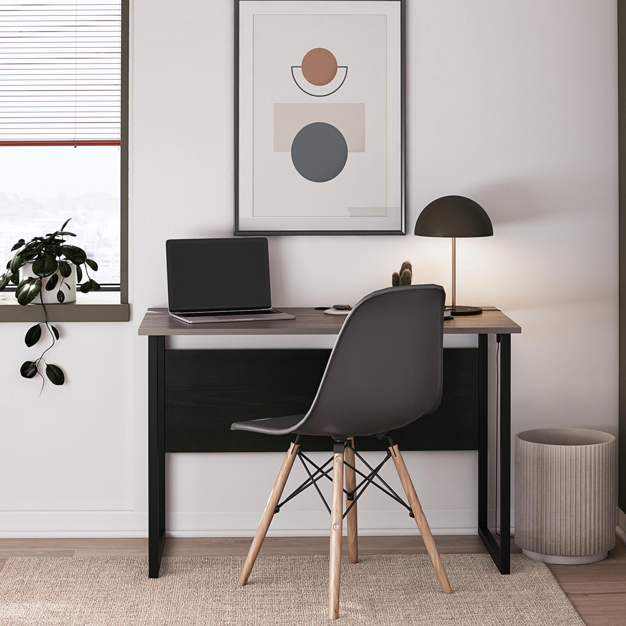 Ameriwood Home Sorina Writing Desk, Silverton Oak & Black