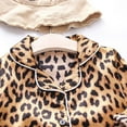 thumbnail image 3 of Angala Baby Boy Girl Outfits Leopard Print Long Sleeve Button Down 2PCS Clothes Set Cozy Stylish Children Outfit Set 80\S, 3 of 3