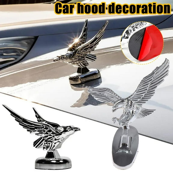 HPDL Car Front Cover Hood Ornament Badge 3D Emblem Angel FAST Eagle For Car
